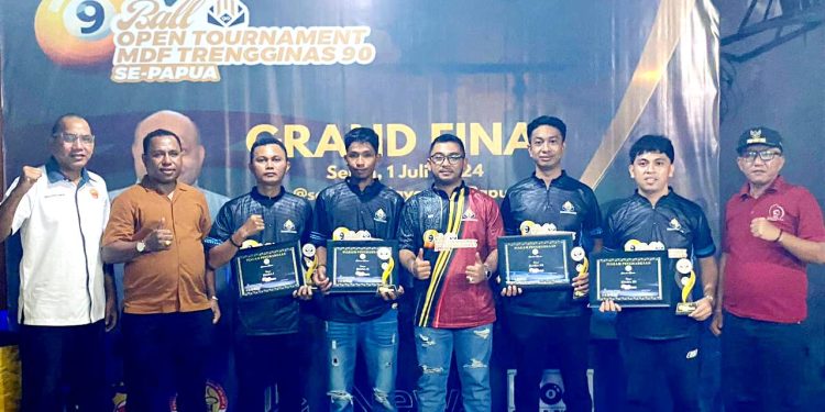 Maikel Tahili Juara 9 Ball Open Tournament MDF Trengginas 90 se Papua