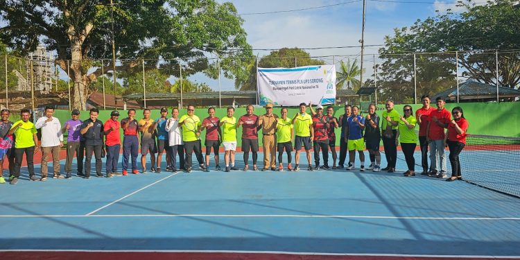 Sinergi dengan Forkopimda, PLN Sorong Gelar Turnamen Tenis Cup HLN 78