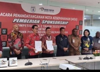 Bank Papua Dukung Persipura Berlaga di Liga 2