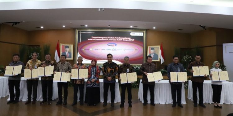 PLN Teken MoU Bersama Kementerian BUMN dan BPKP