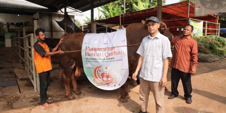 Lewat CDC, Telkom Group Serahkan 1.091 Hewan Kurban ke 7 Regional di Indonesia