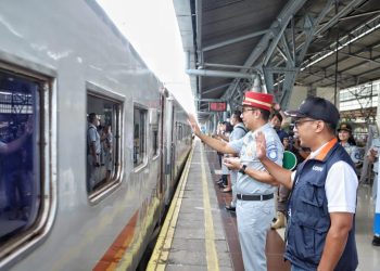 15 Ribu Peserta Mudik Bersama BUMN 2023 Moda Kereta Api Diberangkatkan