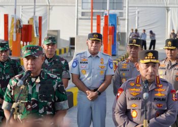Dirut Jasa Raharja Dampingi Kapolri dan Panglima TNI Tinjau Gerbang Tol Prambanan