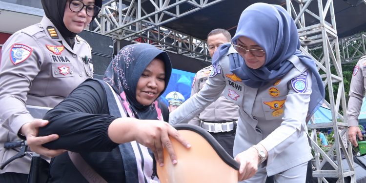 Jasa Raharja dan Korlantas Polri Gelar Sampaikan Pesan Keselamatan