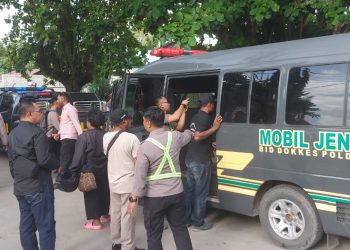 Jenazah Bripda Oktavianus  Buara Dimakamkan di Bonggo