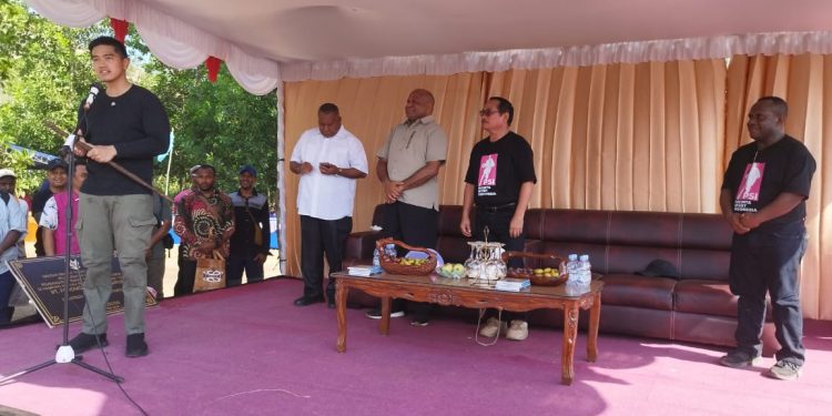 Kaesang Pangarep Ajak Warga Jayapura Menangkan JOHNDA dan Mari-Yo