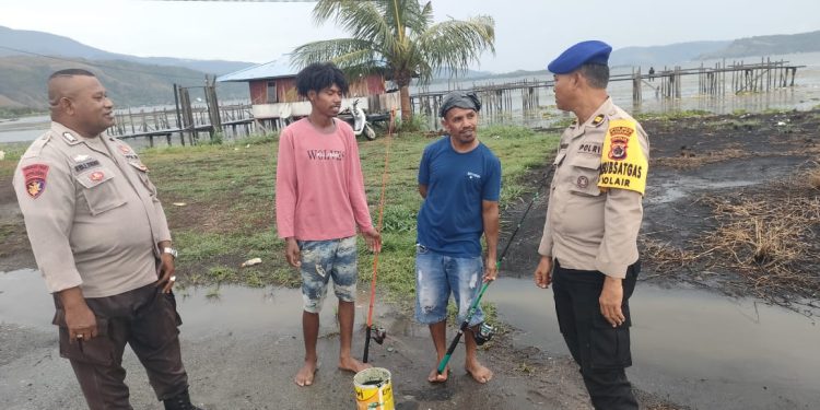 Kasat Pol Air Polres Jayapura Sambangi Masyarakat, Sampaikan Pesan Ini