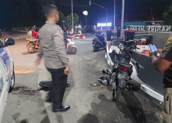Seorang Remaja Tewas Usai Menabrak Tugu Nabire