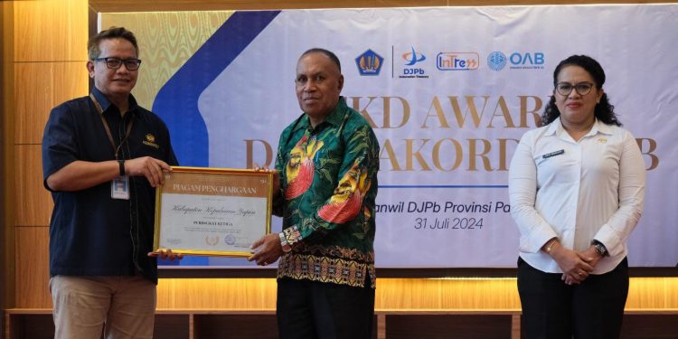 TKD Awards, Apresiasi DJPb untuk Pemda Mitra Kerja di Papua