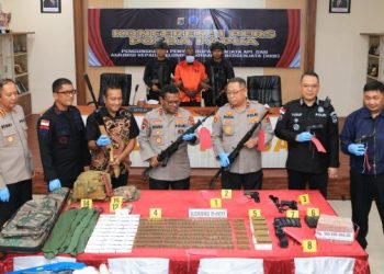 Polisi Gagalkan Penyelundupan Senjata ke KKB Puncak Jaya