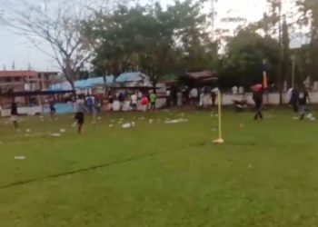 Final Sepak Bola Turnamen Yorro Cup 2023 di Jayapura Berakhir Ricuh