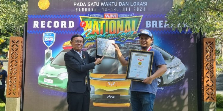 Kopdarnas Kolaborasi PLN UID Jawa Barat dan Pemrov Papua serta WEVI Catatkan Rekor MURI