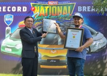 Kopdarnas Kolaborasi PLN UID Jawa Barat dan Pemrov Papua serta WEVI Catatkan Rekor MURI