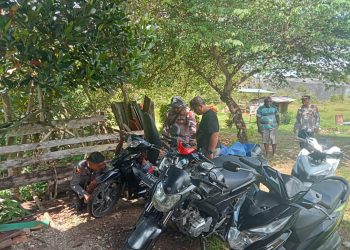 5 Motor Diamankan, Diduga Hasil Jarahan saat Konflik Sosial di Kampung Karya Bumi