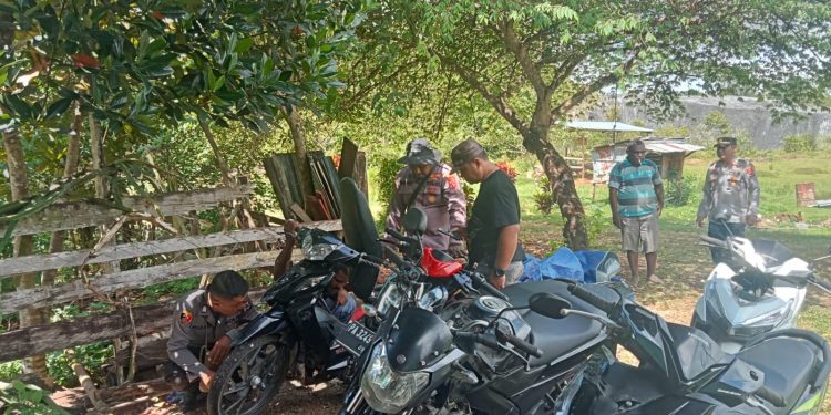 5 Motor Diamankan, Diduga Hasil Jarahan saat Konflik Sosial di Kampung Karya Bumi
