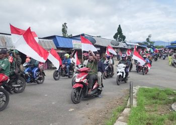 Aksi Pawai Merah Putih di Pegunungan Bintang, Danramil : Menghilangkan Perbedaan