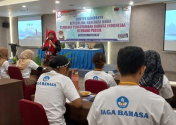 Lewat Bimtek, Generasi Muda Dibekali Penggunaan Bahasa Indonesia di Ruang Publik