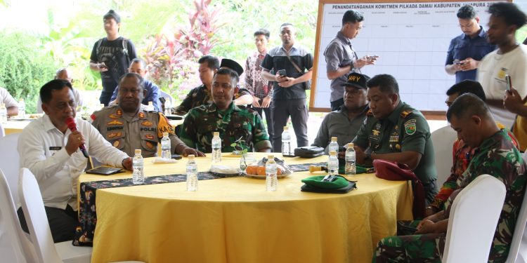 Ngopi Bareng Pilkada Damai 2024, Kapolres Jayapura Sampaikan Ini