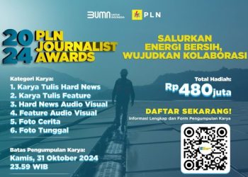Pendaftaran PLN Journalist Award 2024 Berakhir 31 Oktober