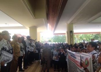 Tunjangan Tak Kunjung Cair, Ratusan Guru di Jayapura Kembali Demo