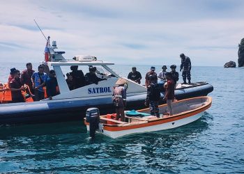 Imigrasi dan Satrol Lantamal X Jayapura Lakukan Patroli Pengawasan Orang Asing di Laut RI-PNG