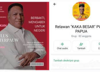 Netizen Geger, Semangat Menangkan Paulus Waterpauw untuk Papua Satu