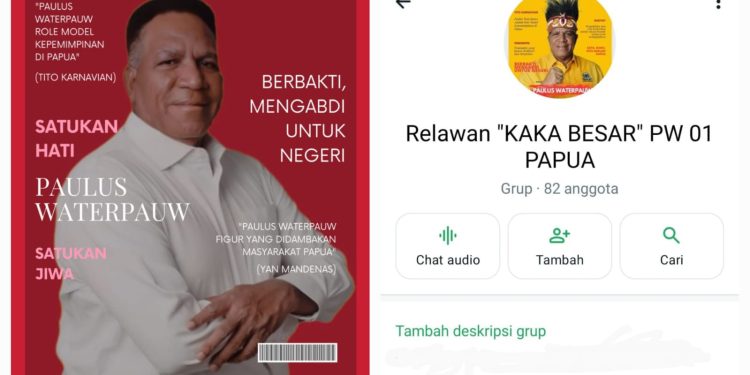 Netizen Geger, Semangat Menangkan Paulus Waterpauw untuk Papua Satu