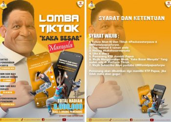 Kejutan Milenial Papua for PW, Gelar Lomba Tiktok Jingle Kaka Besar Manyala