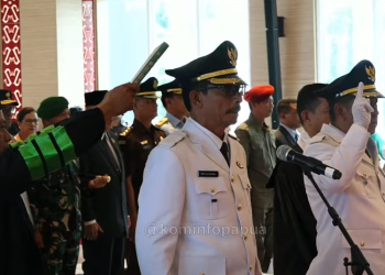 Lantik 2 Pj Bupati, Ramses Limbong Ingatkan Kesuksesan Pilkada dan Program Nasional