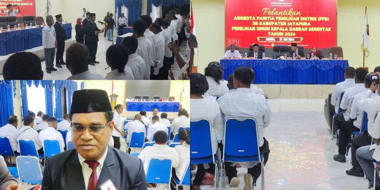 KPU Jayapura Lantik 95 PPD