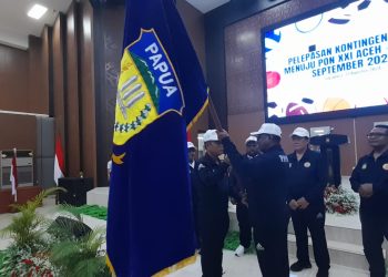 Lepas Kontingen Papua Menuju PON 21, Ini Pesan Pj Gubernur