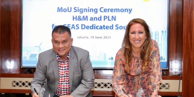 PLN Siap Suplai Energi Hijau 210 GWh ke Perusahaan Fashion Global H&M Group