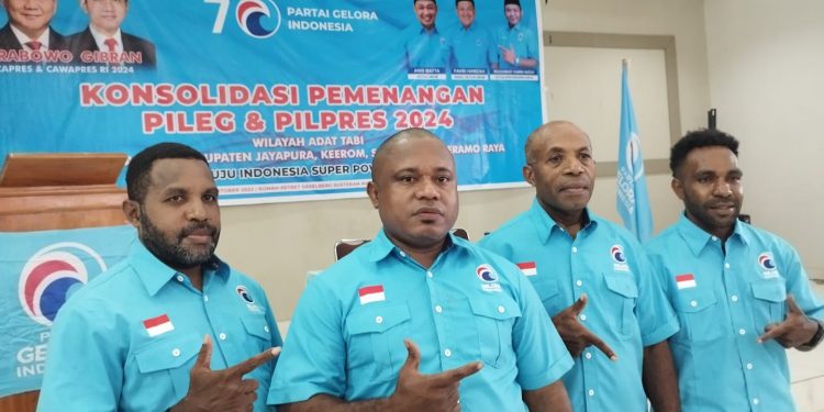 Partai Gelora Kabupaten Jayapura Targetkan 90 Persen Kemenangan Prabowo-Gibran