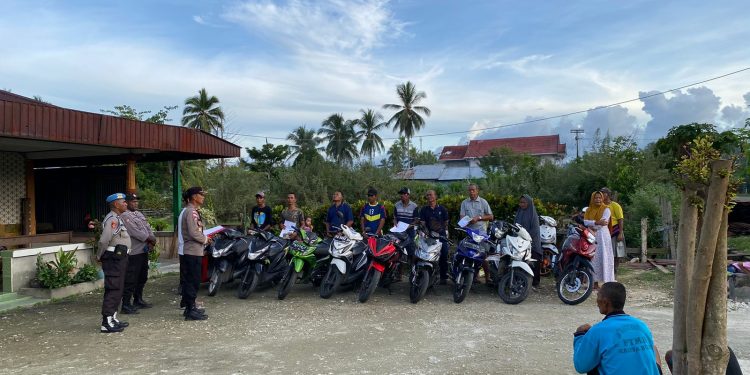 10 Motor Hasil Jarahan di Kampung Karya Bumi Diserahkan Kepada Pemiliknya
