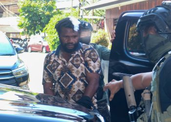 Pimpinan KKB Paniai Tiba di Polda Papua