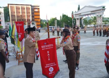 Lepas Kontingen Raimuna Nasional XII Kwarda Papua, Plh Gubernur : Jaga Nama Baik Daerah