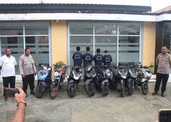 8 Motor Diamankan dari Komplotan Curanmor, 1 Diantaranya Milik Pemkot Jayapura