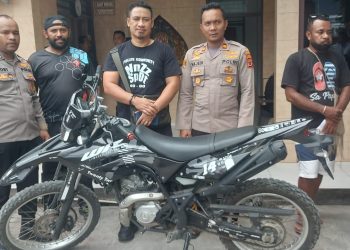 Polisi Amankan Motor Hasil Curian di Halaman Parkir Kantor AMA Sentani