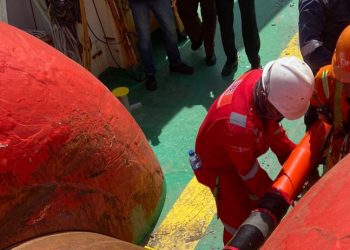 Begini Proses Perbaikan Kabel Laut Ruas Timika Merauke