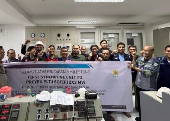 PLN UIP MPA Raih Milestone Penting Sinkronisasi Pertama Unit #1 Proyek PLTU Sofifi 2×3 MW
