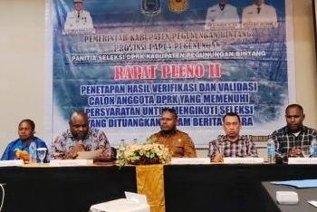 25 Calon Anggota DPRK Pegunungan Bintang Jalur Pengangkatan Lulus Seleksi Berkas