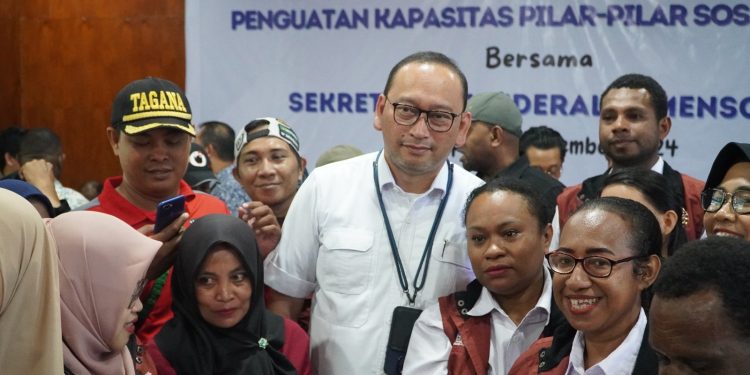 Kemensos RI Berikan Penguatan Kapasitas bagi Pilar Sosial di Papua