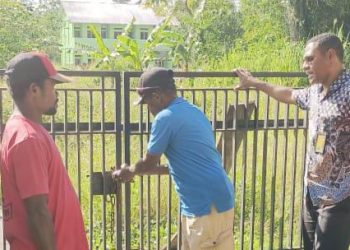 Palang Pintu Pagar Puskesmas Komba Sentani Dibuka