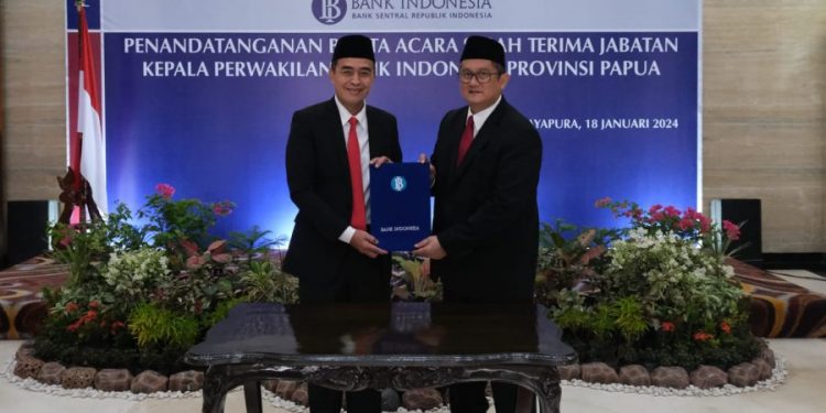 Sertijab Kepala Perwakilan BI Papua, Faturachman Gantikan Juli Budi Winantya