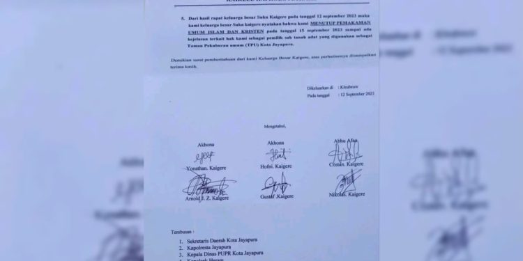 Besok, Pemilik Hak Ulayat Palang TPU Buper Waena