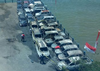 12 Mobil Dinas  DPR Papua Terbakar, Sekwan : Kerugian Diperkirakan Rp1 Miliar Lebih