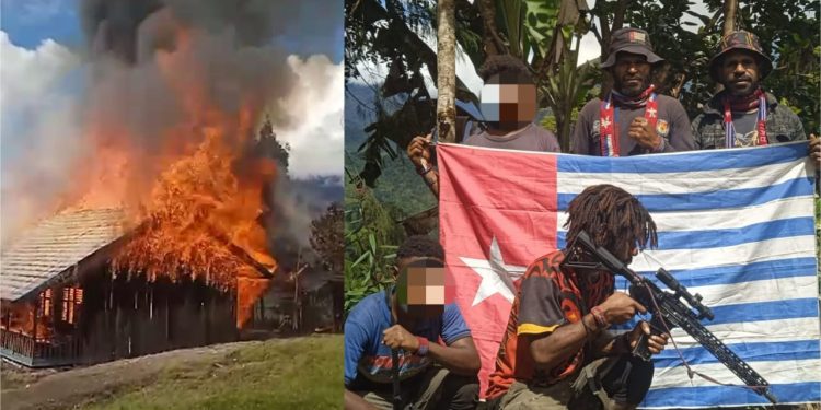 Kembali Berulah, OPM Bakar Gedung Sekolah di Okbab Pegunungan Bintang
