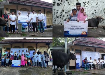 Momen Iduladha 1445 H, Telkomsel Salurkan Ratusan Hewan Kurban