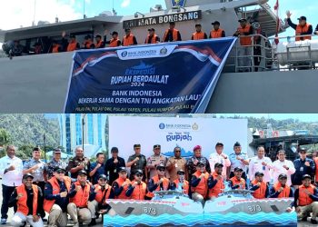 Tim ERB Gunakan KRI Mata Bongsang-873 Sambangi 5 Pulau Terluar di Papua