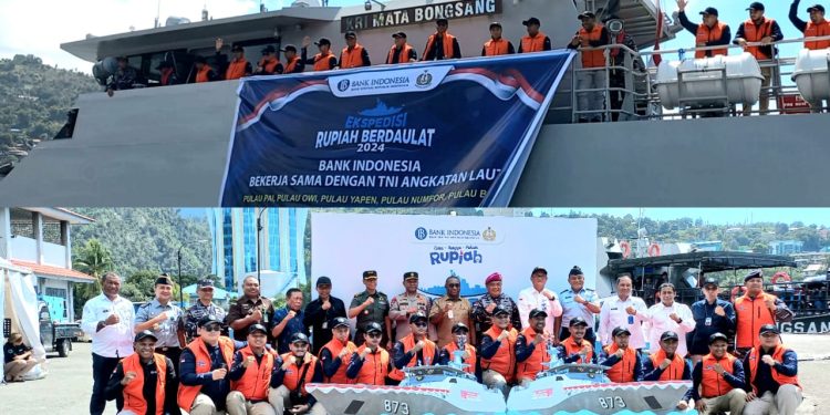 Tim ERB Gunakan KRI Mata Bongsang-873 Sambangi 5 Pulau Terluar di Papua